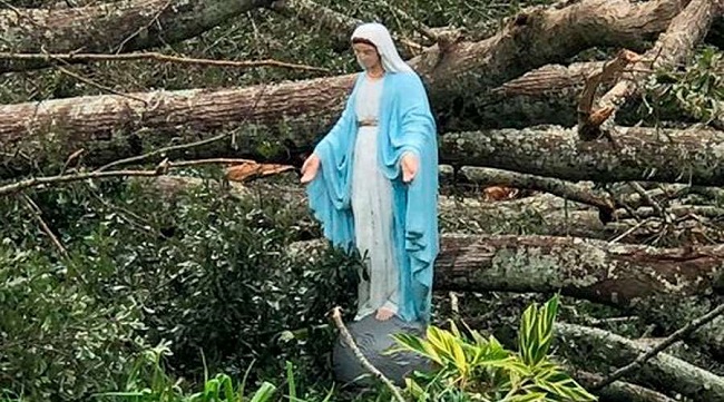 Imagen De La Virgen Mar A Queda Intacta Luego Del Paso Del Hurac N Ida