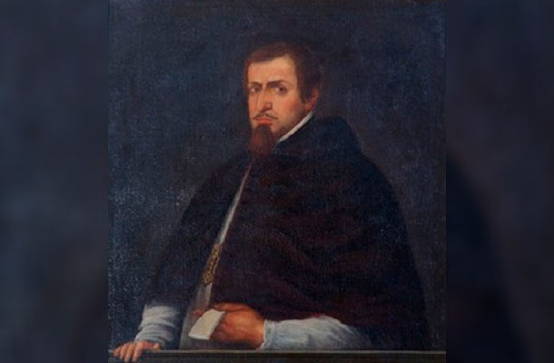 Imagen de Diego de Baños y Sotomayor, obispo de Santa Marta en 1677. 