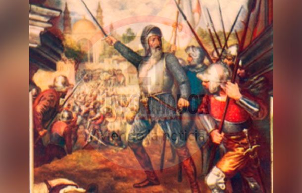 Imagen de referencia sobre la conquista de Santa Marta, en la que estuvo Villafuerte. 