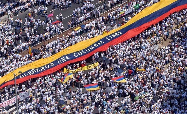 Once años de la marcha más grande de la historia colombiana