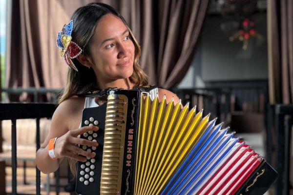 María José Arias. Reina Menor del Acordeón - Festival de la Leyenda Vallenata 2025. (Foto Juan Rincón Vanegas)