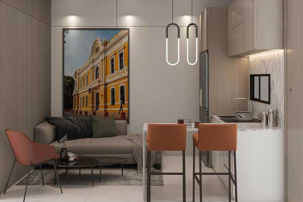 Habitación en Santa Marta, la cual es arrendada por medio de aplicaciones digitales. Foto derechos reservados EL INFORMADOR 