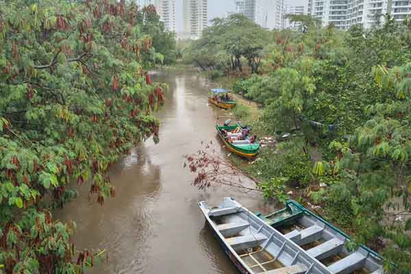 El caudal del Río Manzanares sigue creciendo constantemente. Foto derechos rservados EL INFORMADOR