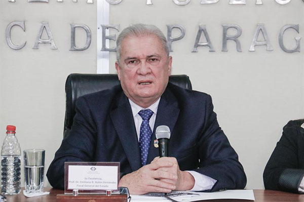Emiliano Rolón, fiscal  general de Paraguay.