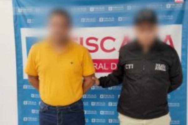 En cumplimiento de una orden judicial servidores del Cuerpo Técnico de Investigación (CTI) materializaron la captura del supuesto agresor. Foto Fiscalía 