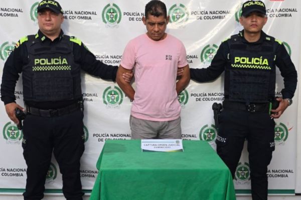 José Luis Sáenz Buelvas, señalado de estar involucrado en el feminicidio de una mujer ocurrido en San Juan de Nepomuceno, Bolívar. Foto Fiscalía 
