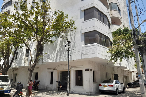 El edificio de la Beneficencia, situado en la calle San Francisco (calle 13) con carrera segunda.