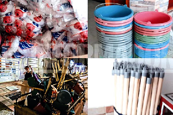 Artículos de aseo entregados por la Fundación Pepe Vives de Andréis a comunidades afectadas, como parte de su labor social en los barrios Altos de San Fernando. Artículos de aseo entregados por la Fundación Pepe Vives de Andréis a comunidades afectadas, como parte de su labor social en los barrios Altos de San Fernando.