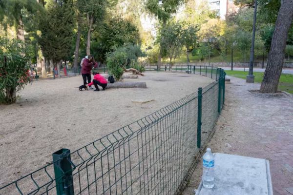 Vista del Parque de la Concordia, situado en pleno centro de Jaén, donde se hallaron los cuerpos sin vida de dos chicas adolescentes, de 15 y 16 años. EFE/José Manuel Pedrosa