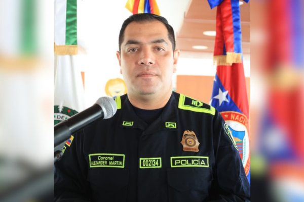 El nuevo comandante de la Policia departamental del Magdalena, Alexander Martín Eljadue. Foto derechos reservados EL INFORMADOR