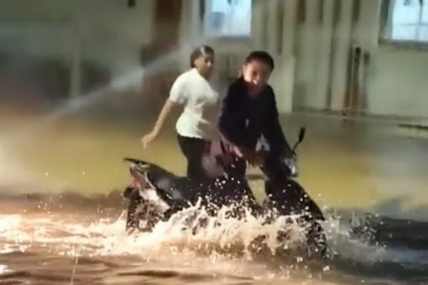 Foto captura de video de las redes sociales. 