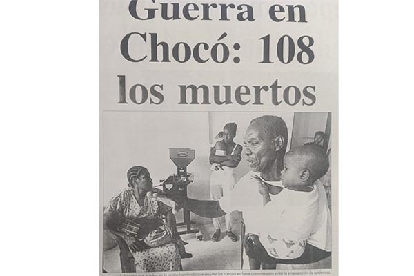 De esta forma EL INFORMADOR, registró el 3 de mayo de 2002la tragedia en el municipio de Bojayá. Foto derechos reservados EL INFORMADOR