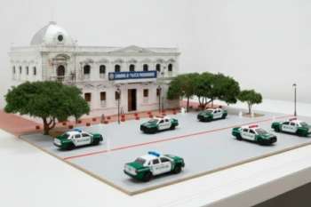 Esta es la maqueta de lo que serían las instalaciones del nuevo comando de la Policía ahora fusionada, la Metropolitana de Santa Marta y la del Magdalena, que ejercerá la autoridad en esta parte del departamento. Foto exclusiva IA