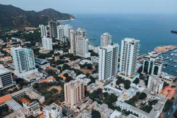 Vista panorámica de Santa Marta, que hoy llega a sus 500 años de fundada.