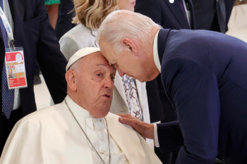 El Papa Francisco y el presidente de los Estados Unidos Joe Biden. Foto EFE.