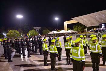 Los nuevos funcionarios de la fuerza pública estarán ubicados en los principales corredores viales, en el centro de la ciudad y en otros sectores priorizados. Foto Alcaldía de Valledupar