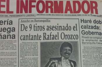 EL INFORMADOR recuerda el cubrimiento hecho a Rafael Orozco el día de su asesinato. 32 años después su música sigue resonando, aunque el rey del vallenato ya no se encuentre físicamente presente. 