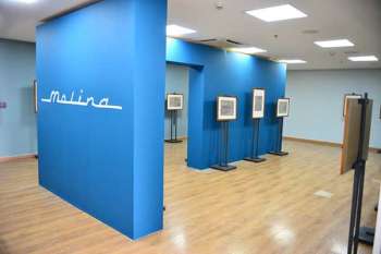 Exposición de obras de Jaime Molina, en el salón Alfonso Araújo Cotes, de la Casa de la Cultura de Valledupar. Foto Alcaldía de Valledupar